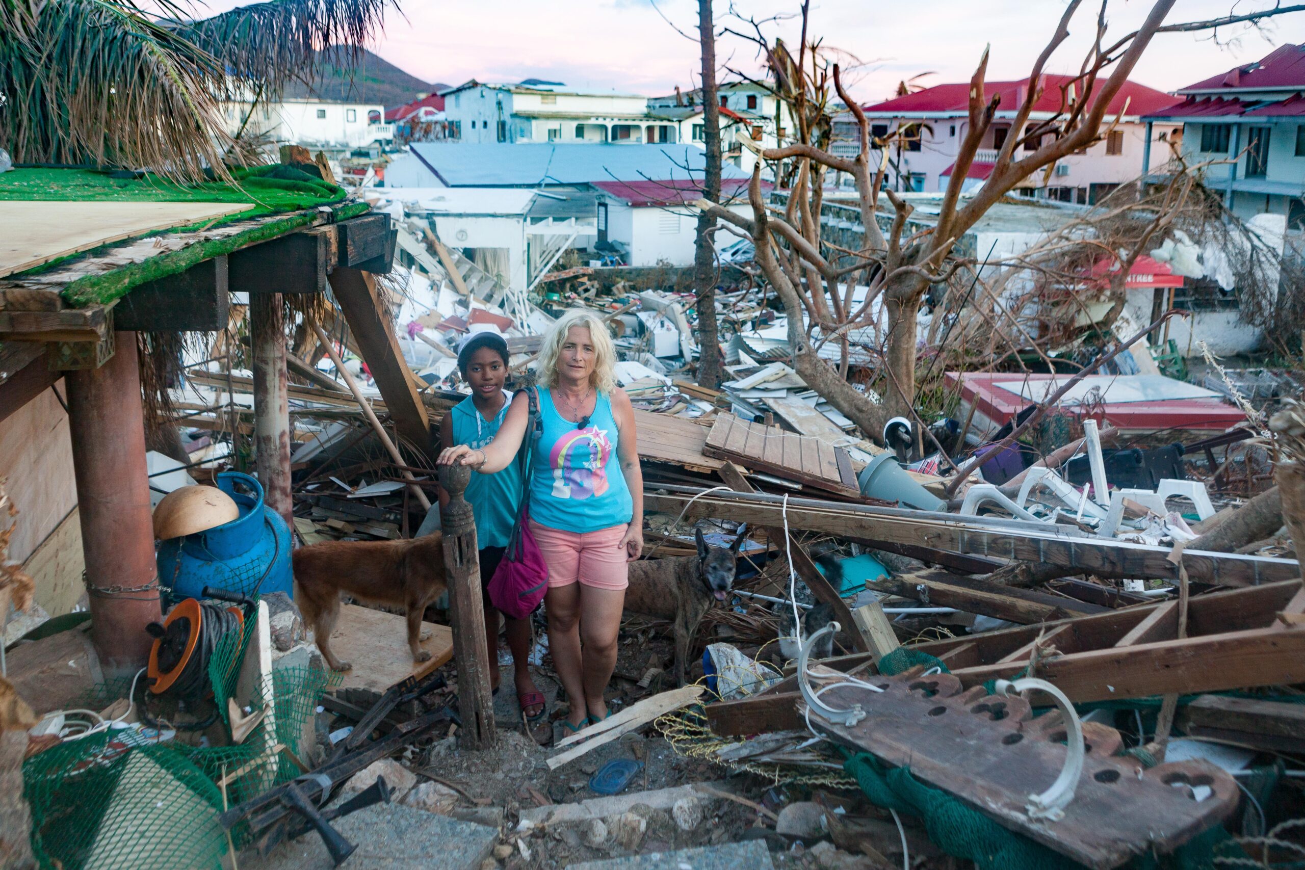Les habitants de Saint-Martin, d'une partie de la Guadeloupe, et de la Dominique ont dû vivre dans un environnement totalement dévasté.