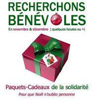 Paquets cadeaus bénévoles