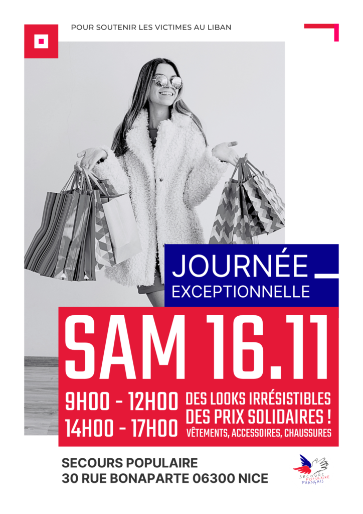 Braderie solidaire à Nice