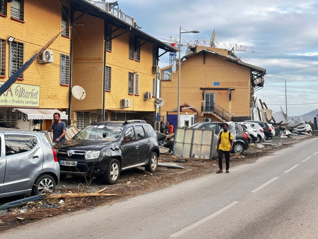 Reportage effectué à Mayotte par notre partenaire après le passage du cyclone Chido.