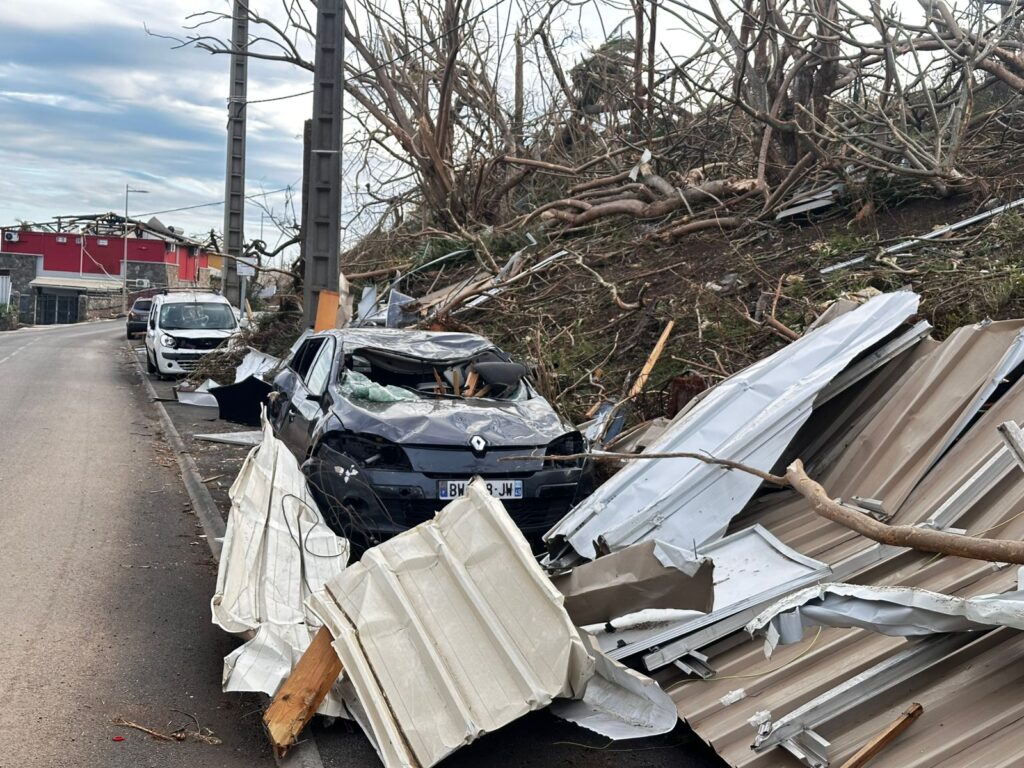 Reportage effectué à Mayotte par notre partenaire après le passage du cyclone Chido.
