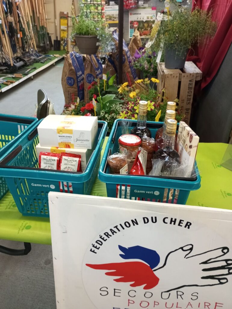 Grande collecte alimentaire dans les magasins Gamm vert Fédération du CHER