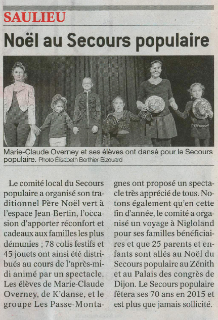 Bien Public, le 22 décembre 2014