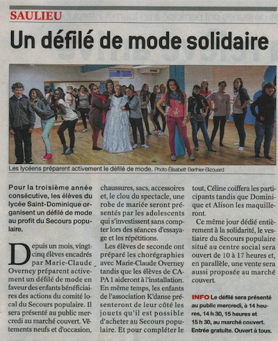 Le Bien Public, daté du 25 novembre 2014