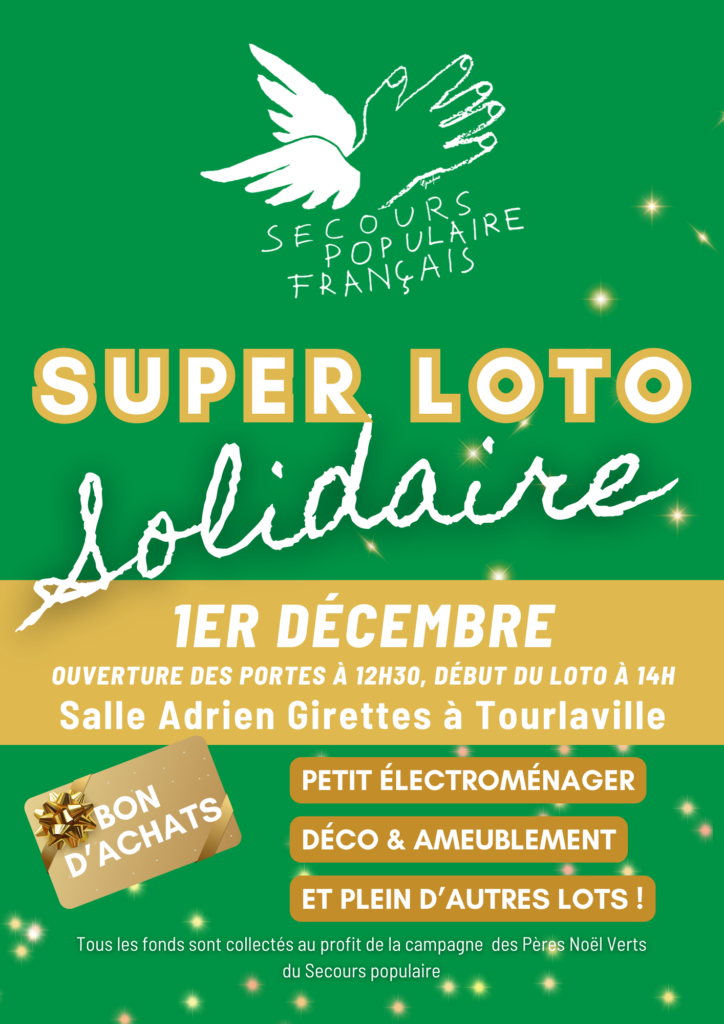Affiche Loto Noël Cherbourg