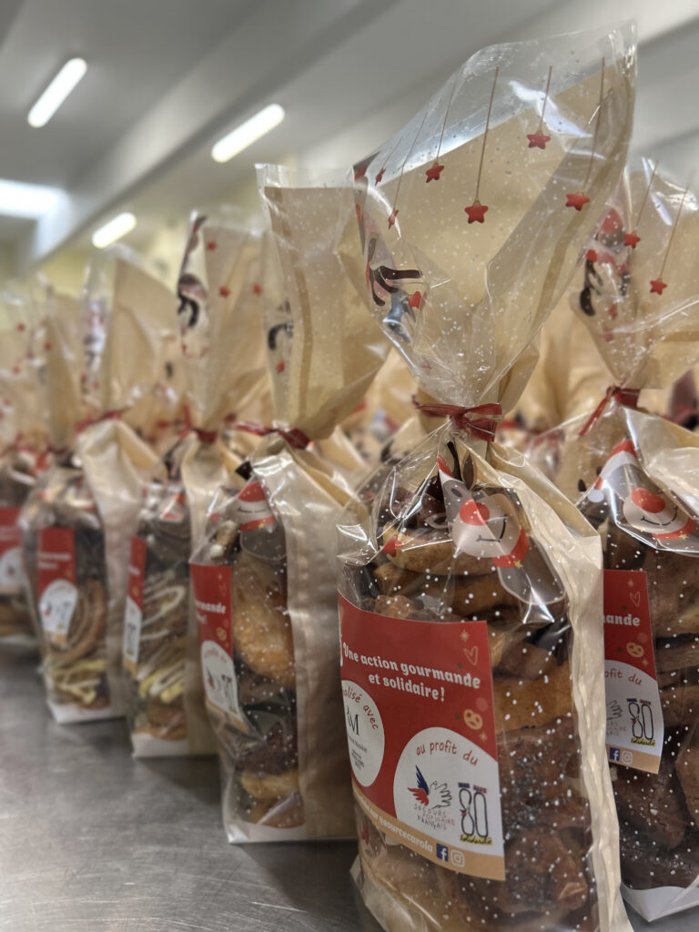 Sachet de bredeles préparés lors de l'atelier collaboratif