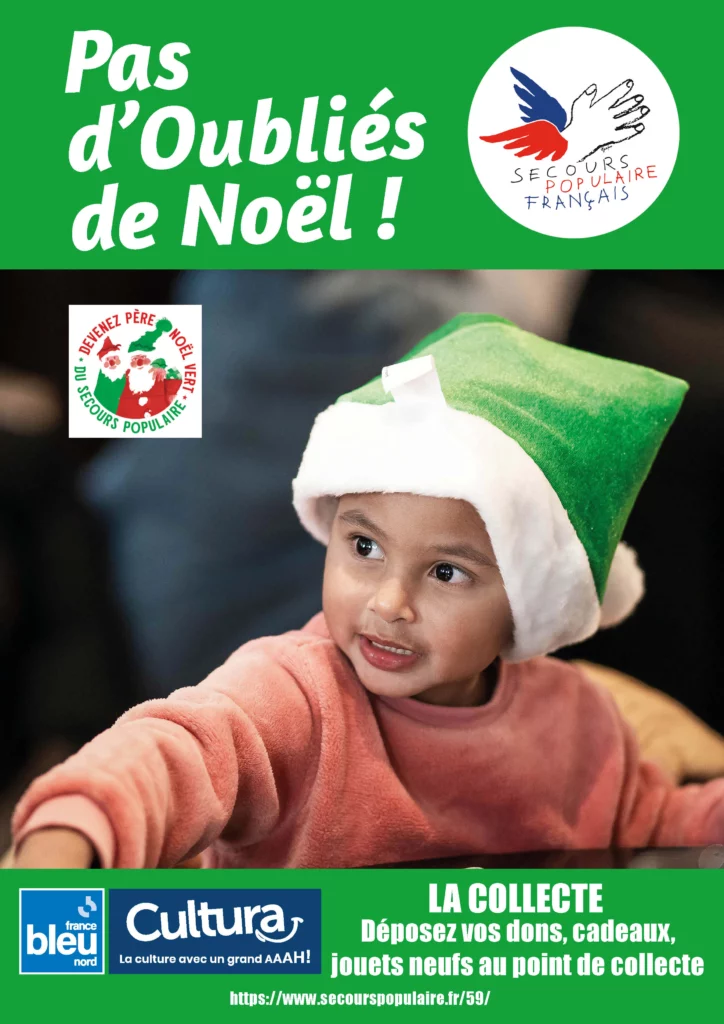 Le Secours Populaire organise une collecte de jouets et cadeaux dans les magasins Cultura pour la campagne des Pères Noël Verts.